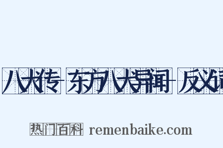 八犬传-东方八犬异闻-反义词是什么意思的图片